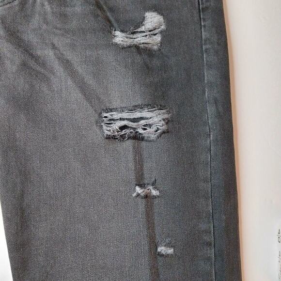 Forever 21 Mens NWT Jeans Size 36 Black Button Fly Distressed Casual - Picture 7 of 13